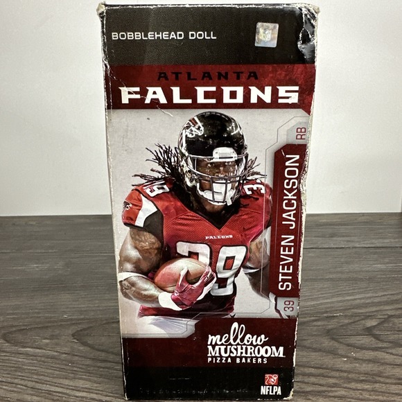 Steven Jackson Atlanta Falcons Mellow Mushroom Bobblehead Doll 4 of 6 - Picture 5 of 8